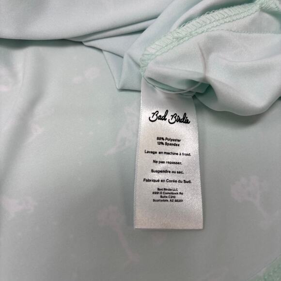 Bad Birdie Mens XL "The Southwest Loop" Mint Green Short Sleeve Polo Shirt NWT - Picture 5 of 7